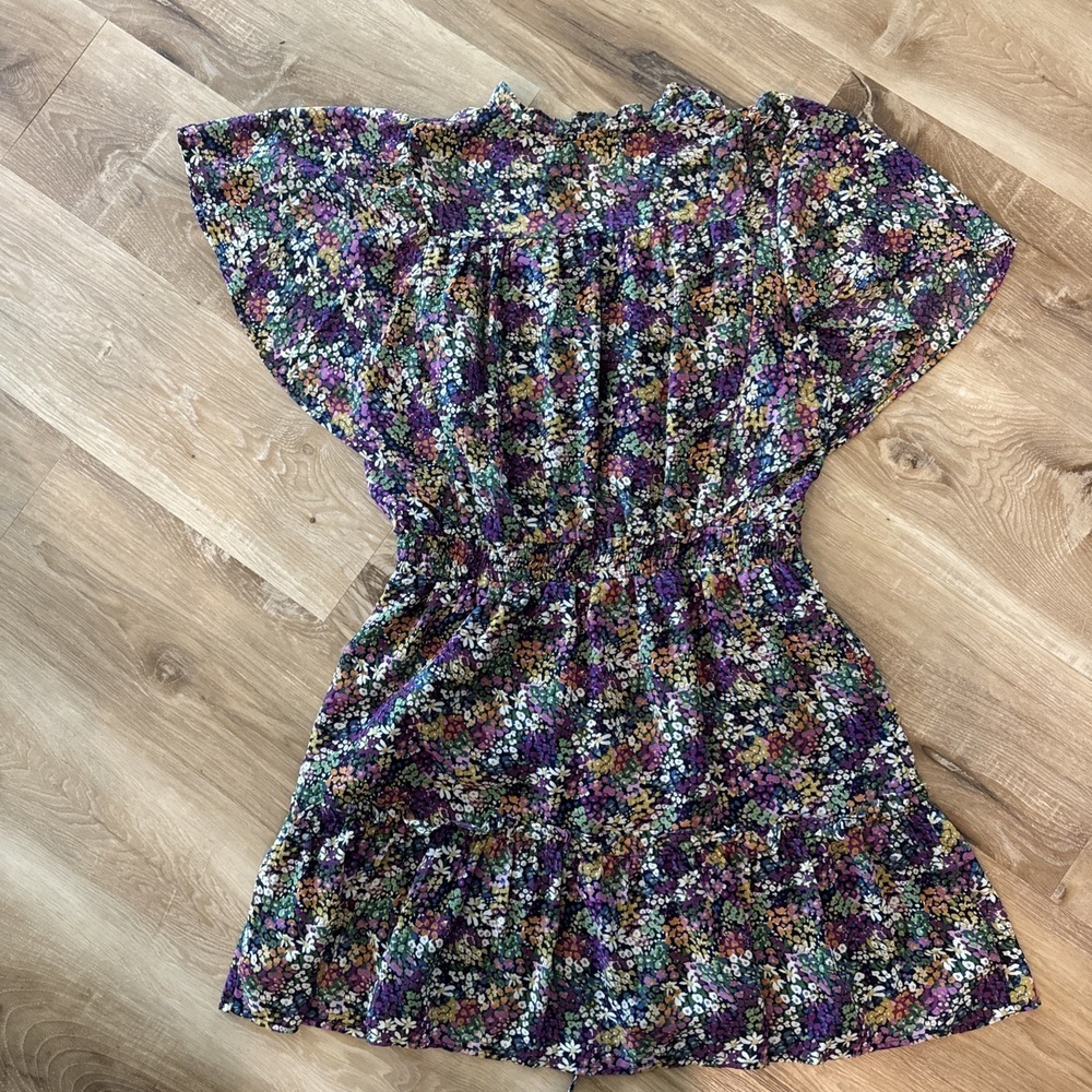Pinch Floral Dress Size Large Sinch Waist‎ Short Sleeve Ruffle Mini - Picture 8 of 8